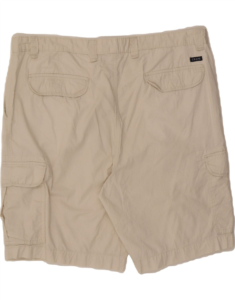 CHAPS Mens Cargo Shorts W42 XL Beige Cotton Vintage Chaps and Second-Hand Chaps from Messina Hembry 