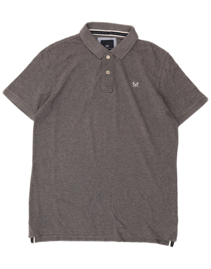 Crew Clothing Mens Polo Shirt Small Grey Cotton