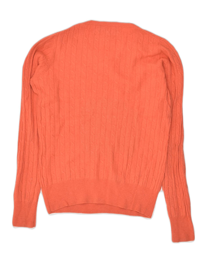 GANT Womens Crew Neck Jumper Sweater UK 14 Large Orange Wool | Vintage Gant | Thrift | Second-Hand Gant | Used Clothing | Messina Hembry 