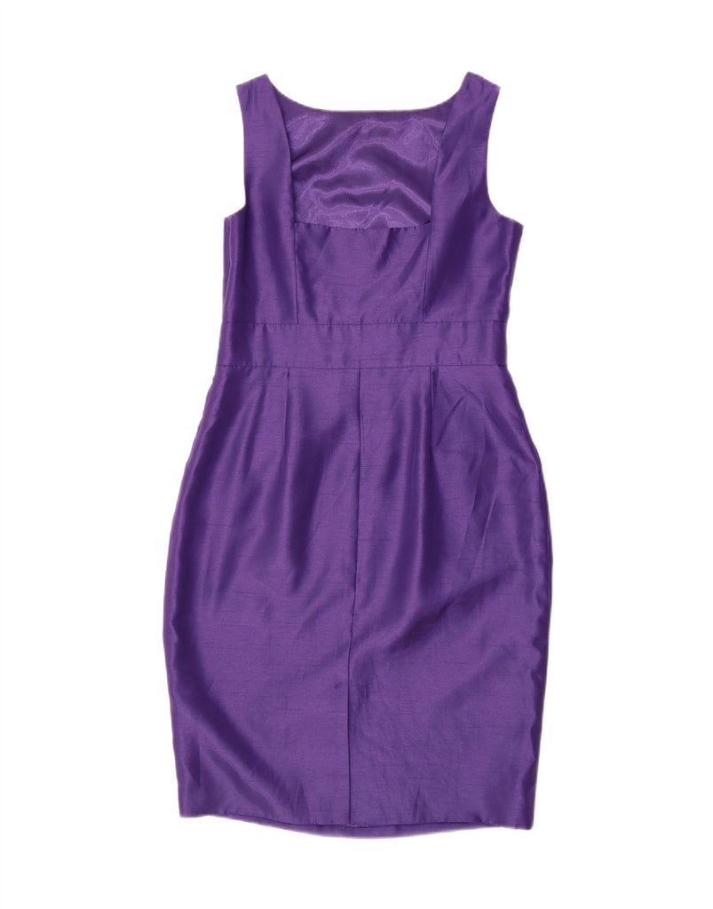 MONSOON Womens Sleeveless Sheath Dress UK 12 Medium Purple Polyester Vintage Monsoon and Second-Hand Monsoon from Messina Hembry 