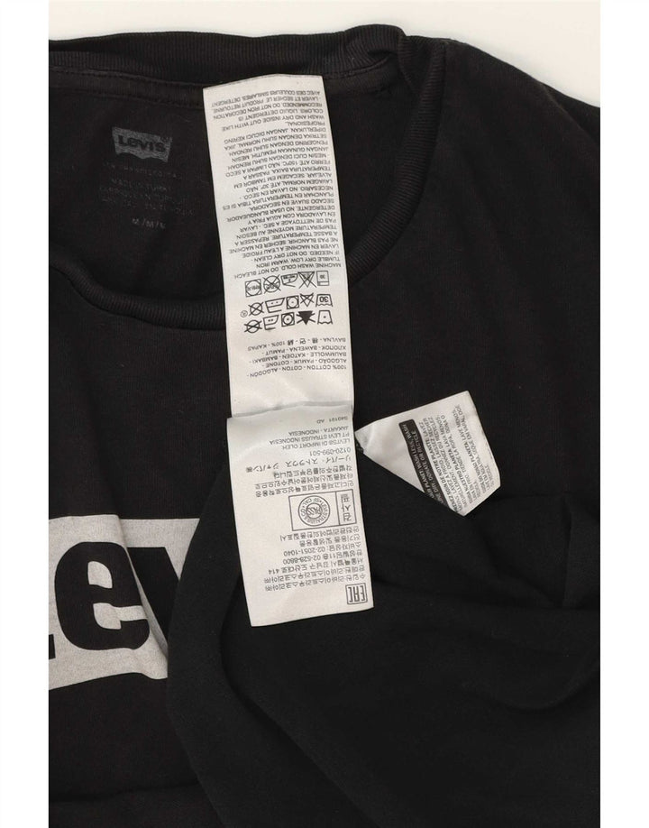 Levi's Mens Graphic T-Shirt Top Medium Black Cotton