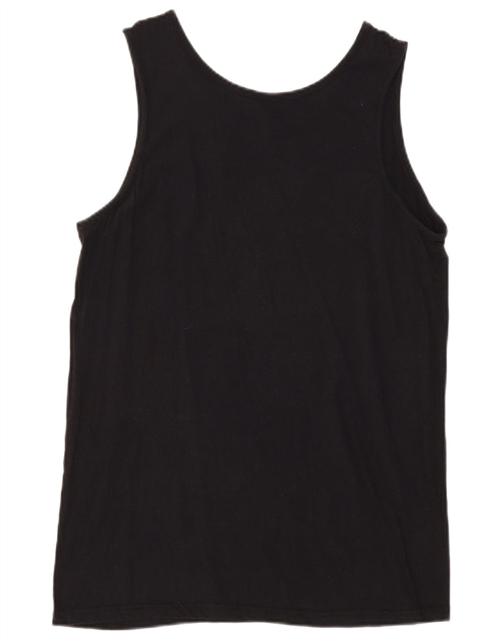 Kappa Mens Vest Top Large Black Cotton