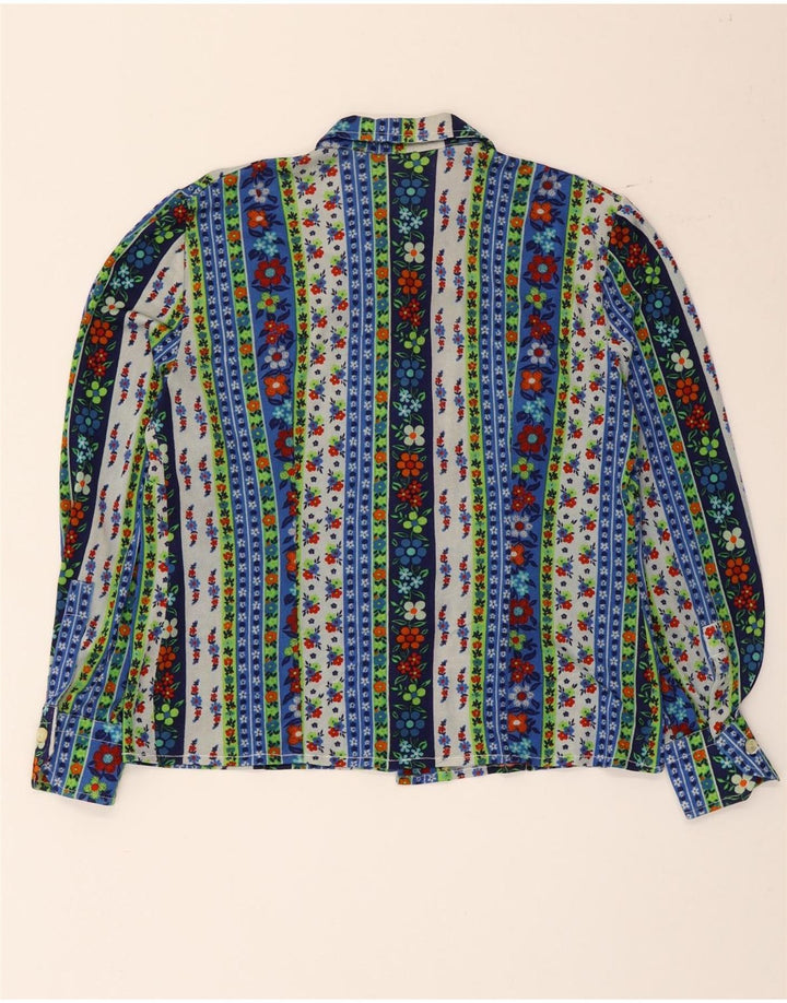 Vintage Womens Shirt Blouse UK 16 Large Multicoloured Floral