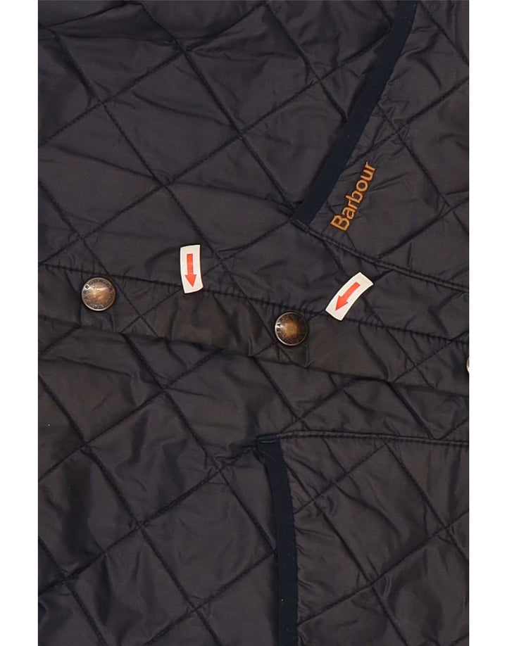 Barbour Boys Quilted Jacket 4-5 Years Navy Blue Classic