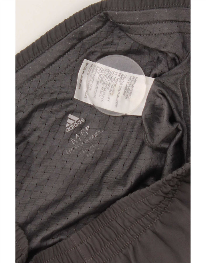 Adidas Mens Sport Shorts Medium Grey Spotted Polyester