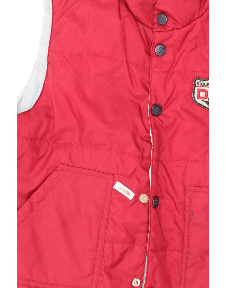 Diadora Boys Padded Gilet 7-8 Years Medium Red Polyester