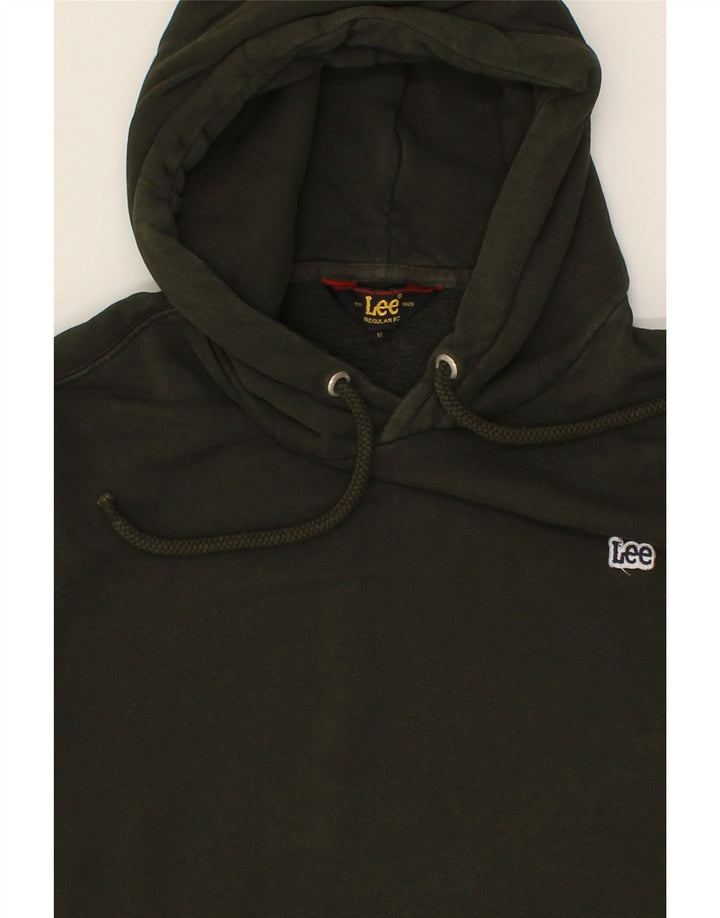 LEE Mens Regular Fit Hoodie Jumper Medium Green Cotton Vintage Lee and Second-Hand Lee from Messina Hembry 