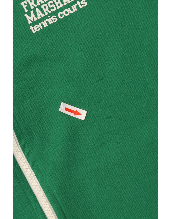 Franklin Marshall Mens Tracksuit Top Jacket Large Green Colourblock Cotton