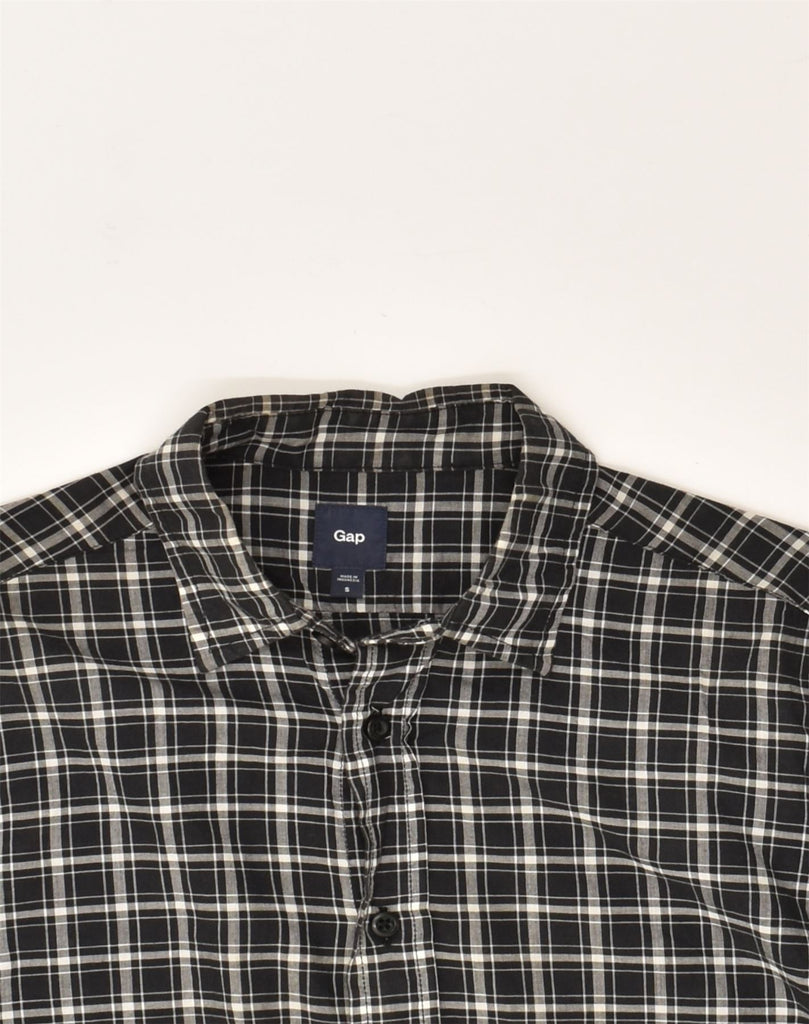 GAP Mens Shirt Small Black Check Cotton | Vintage Gap | Thrift | Second-Hand Gap | Used Clothing | Messina Hembry 