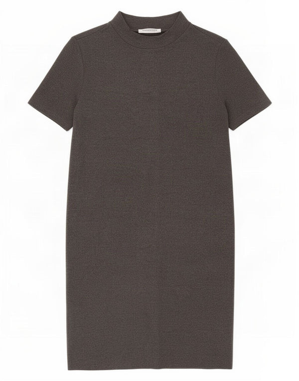 Zara Womens Trafaluc T-Shirt Dress UK 14 Medium Grey Cotton