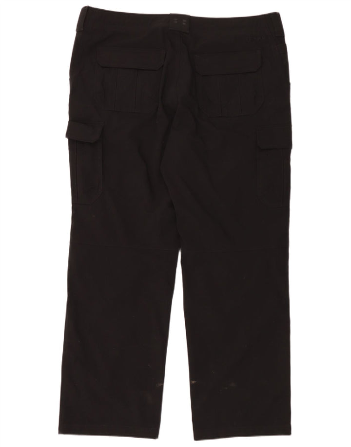 Under Armour Mens Straight Cargo Trousers W40 L32 Black Polyester