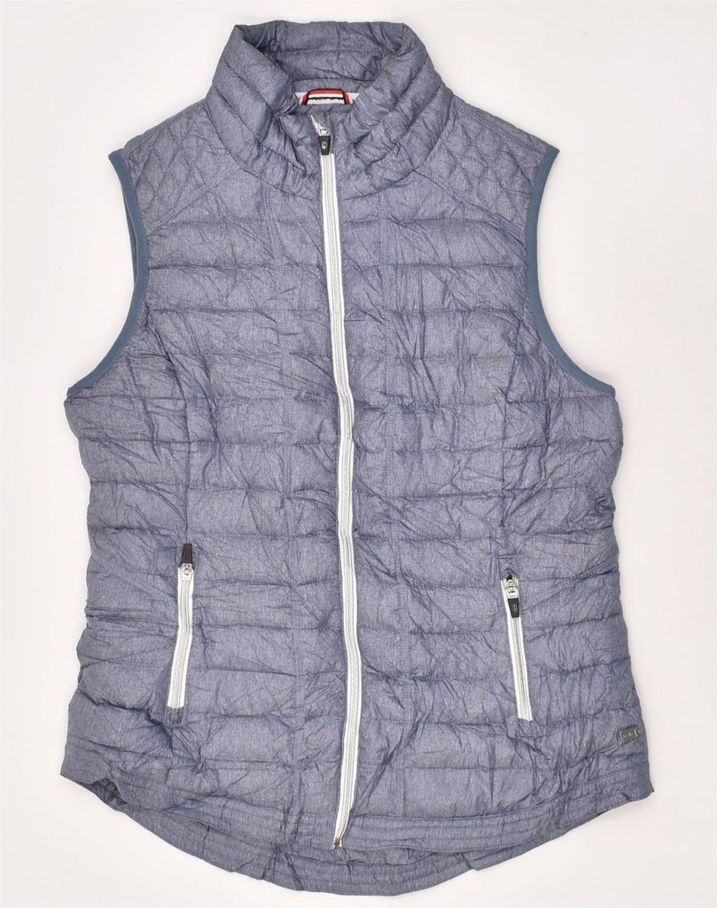 TOMMY HILFIGER Womens Padded Gilet UK 14 Medium Blue Polyester | Vintage Tommy Hilfiger | Thrift | Second-Hand Tommy Hilfiger | Used Clothing | Messina Hembry 