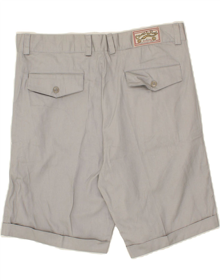VINTAGE Mens Pegged Chino Shorts IT 50 Large W32  Grey Cotton Vintage Vintage and Second-Hand Vintage from Messina Hembry 