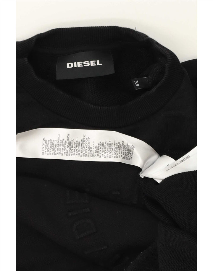 Diesel Mens Sweatshirt Jumper XS Black Cotton