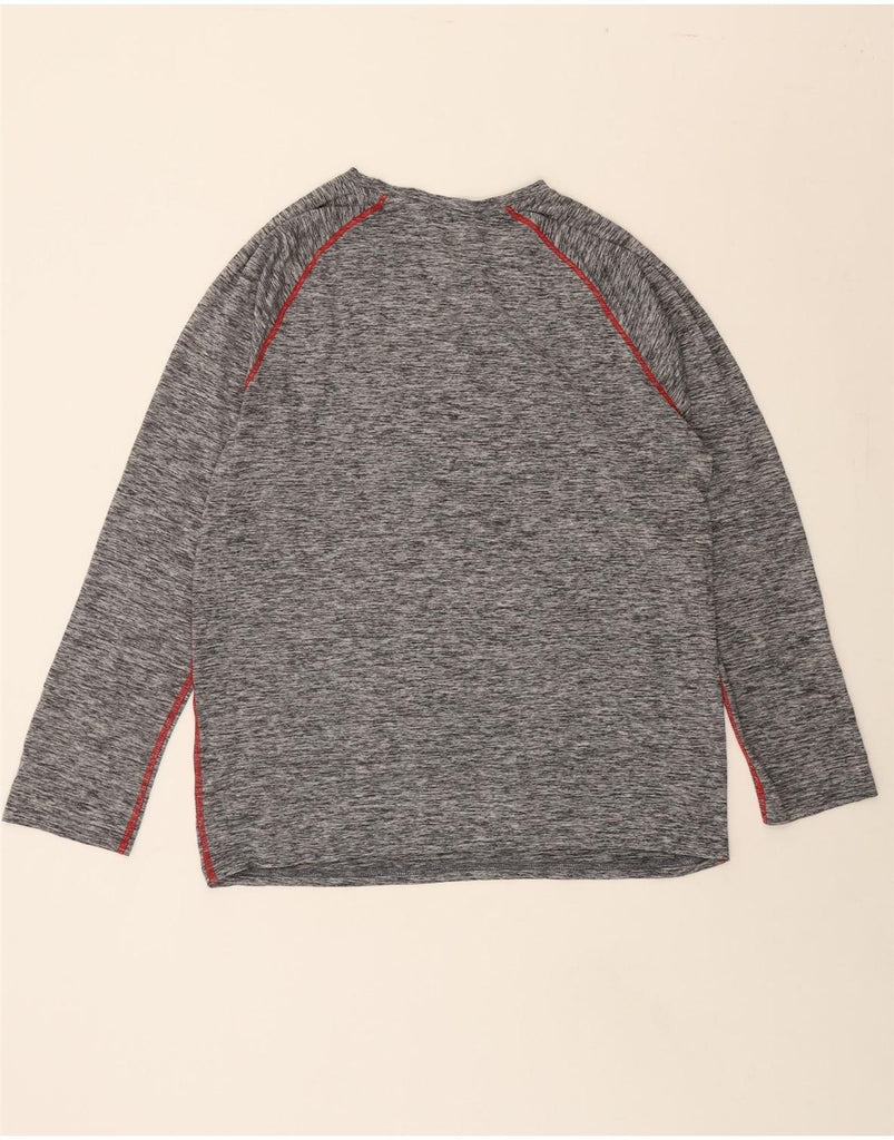 RUSSELL ATHLETIC Mens Top Long Sleeve UK 46/48 XL Grey Flecked Polyester Vintage Russell Athletic and Second-Hand Russell Athletic from Messina Hembry 