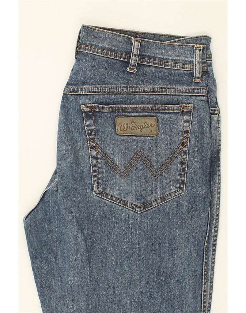 WRANGLER Mens Straight Jeans W34 L32 Blue | Vintage Wrangler | Thrift | Second-Hand Wrangler | Used Clothing | Messina Hembry 