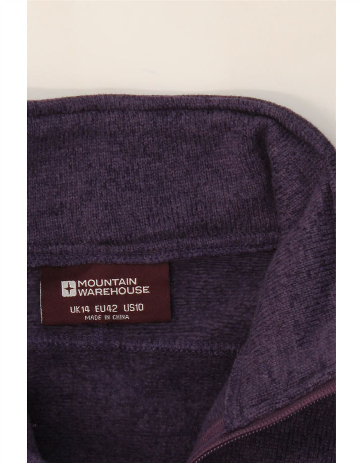 MOUNTAIN WAREHOUSE Womens Sweatshirt Jumper UK 14 Large Purple Flecked Vintage Mountain Warehouse and Second-Hand Mountain Warehouse from Messina Hembry 