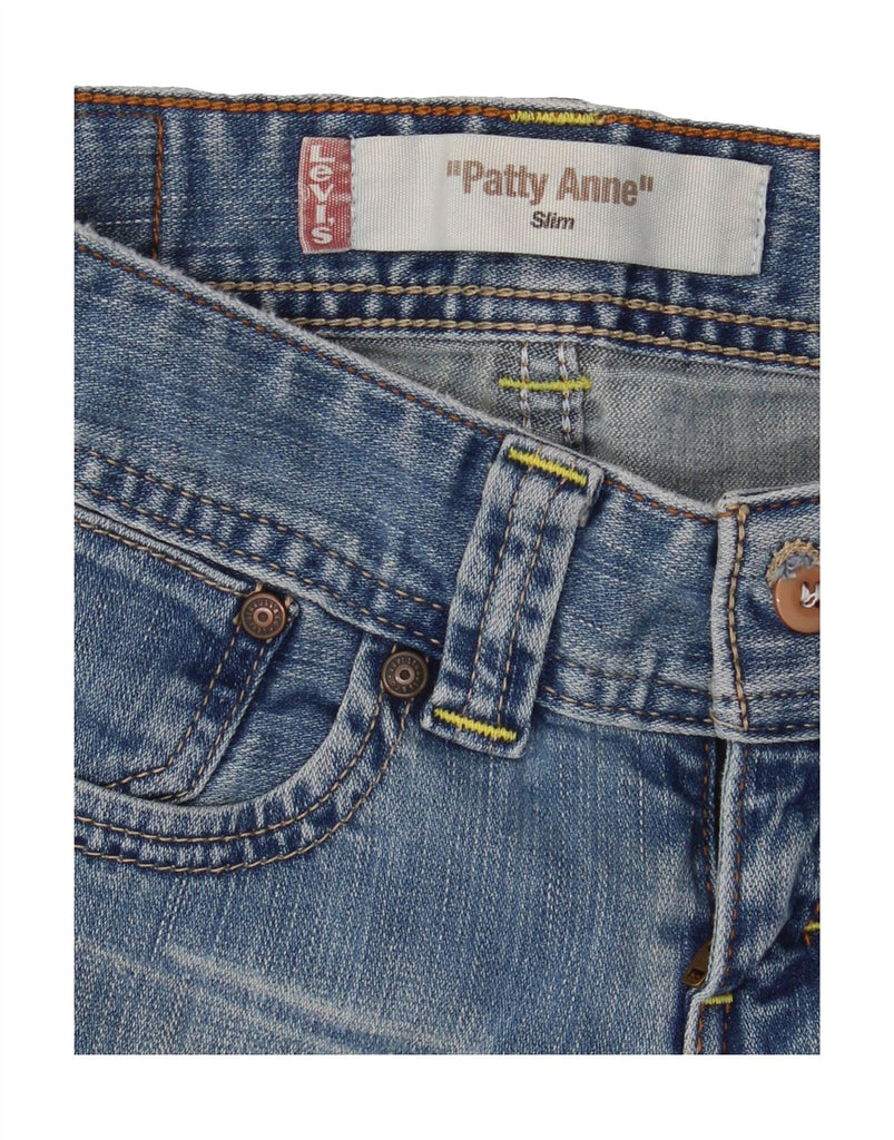 LEVI'S Womens Patty Anne Slim Cropped Jeans W30 L24 Blue Cotton Vintage Levi's and Second-Hand Levi's from Messina Hembry 