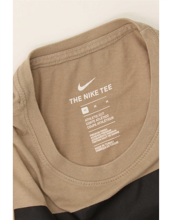 Nike Mens Athletic Cut Graphic T-Shirt Top Medium Beige