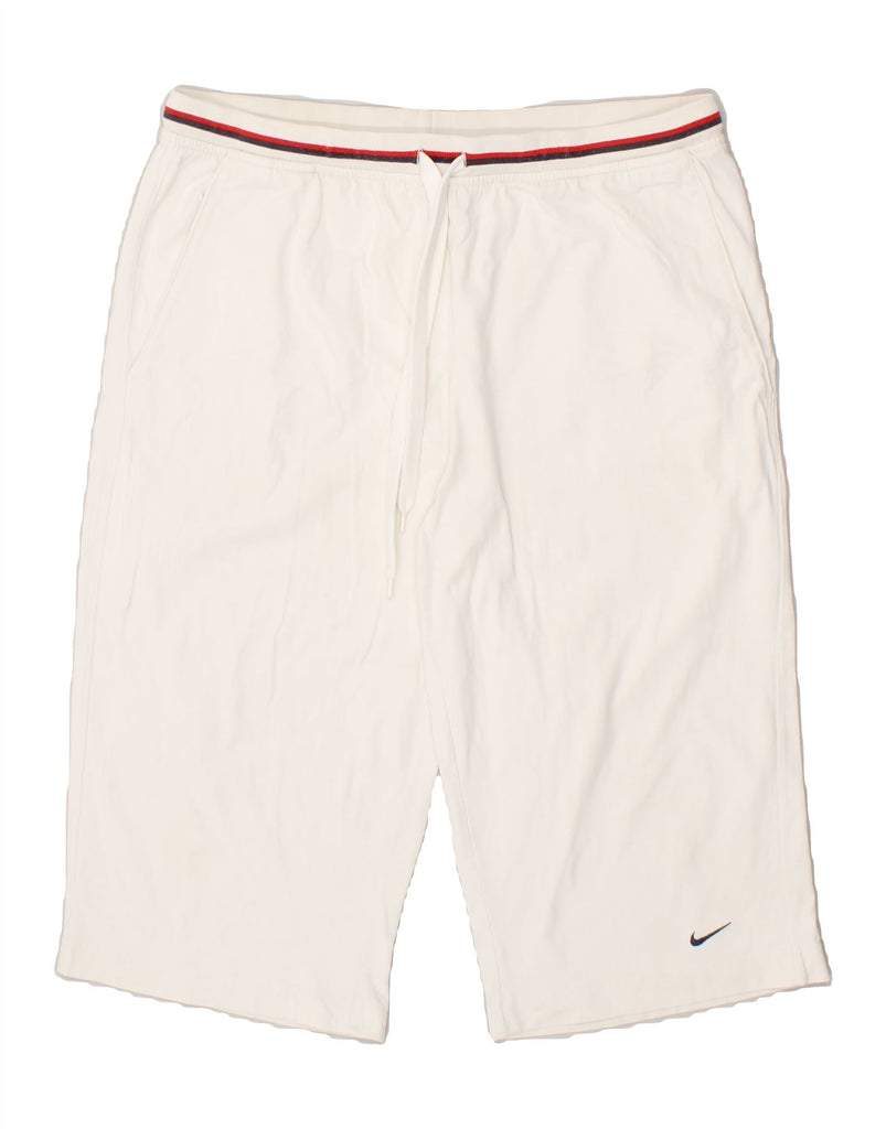 NIKE Mens Sport Shorts XL White Cotton Vintage Nike and Second-Hand Nike from Messina Hembry 