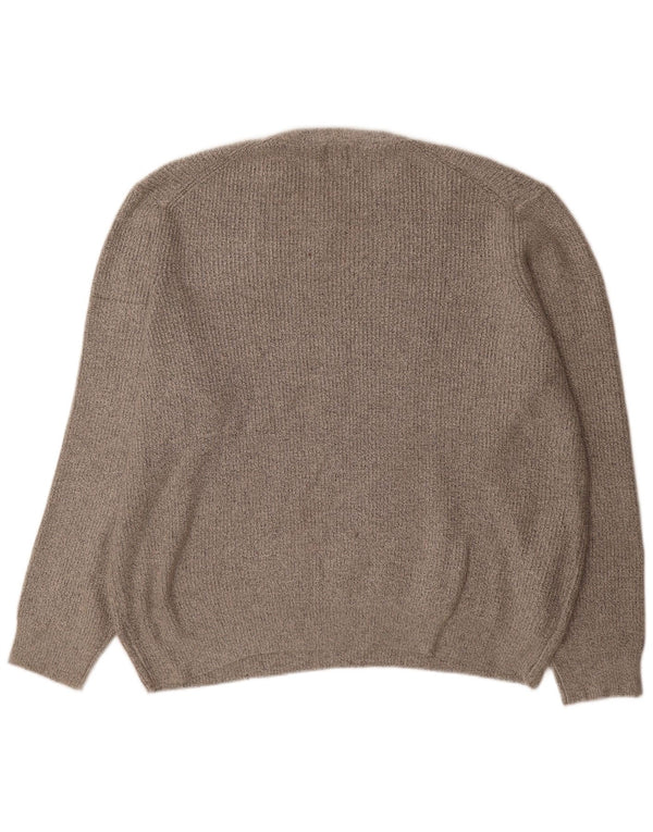 Marks & Spencer Mens Crew Neck Jumper Sweater 3XL Grey Polyamide