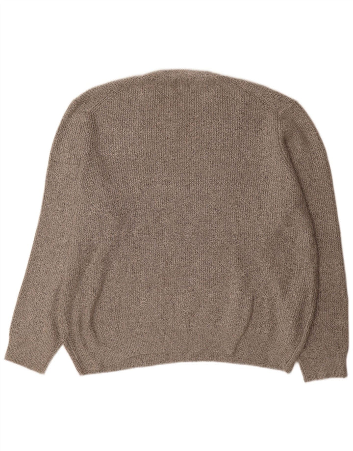 Marks & Spencer Mens Crew Neck Jumper Sweater 3XL Grey Polyamide