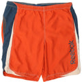 Reebok Mens Graphic Swimming Shorts Medium Orange Colourblock Polyester