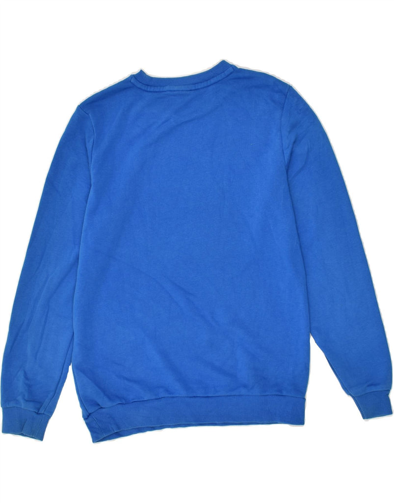 PUMA Boys Graphic Sweatshirt Jumper 13-14 Years Blue Cotton | Vintage Puma | Thrift | Second-Hand Puma | Used Clothing | Messina Hembry 