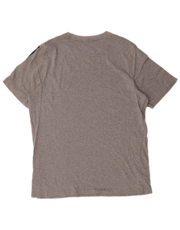 Puma Mens Graphic T-Shirt Top Large Grey Cotton