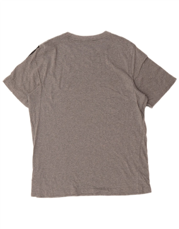 Puma Mens Graphic T-Shirt Top Large Grey Cotton