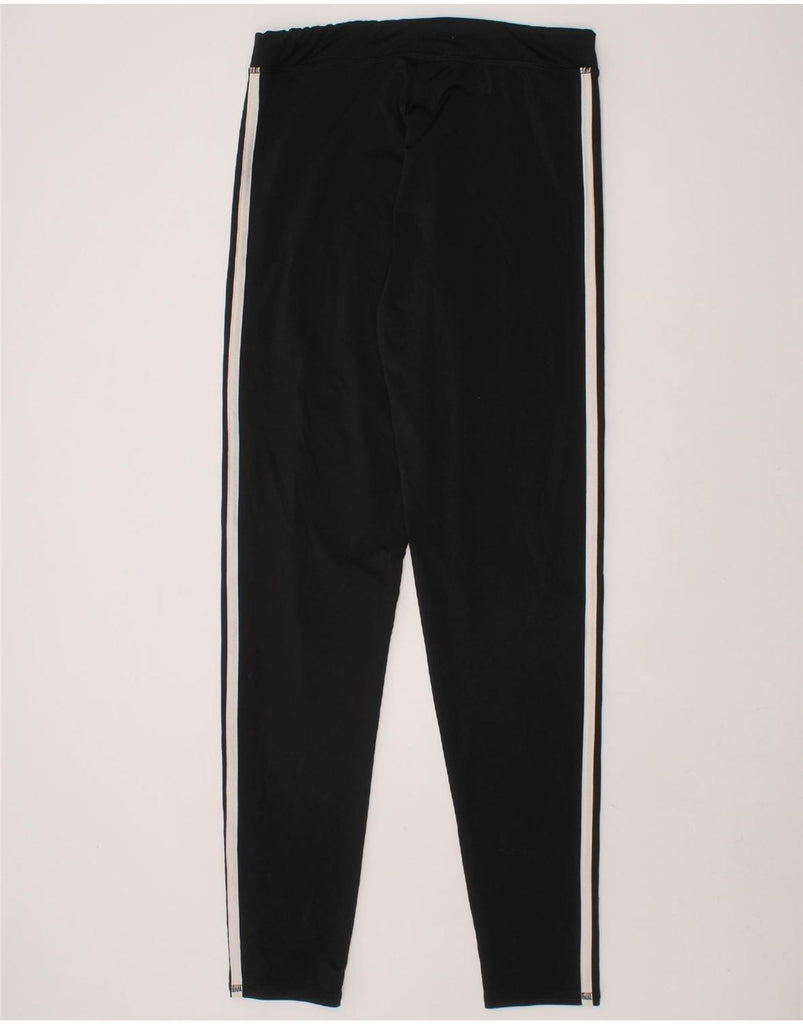 ADIDAS Girls Leggings 15-16 Years XL Black Polyester Sports Vintage Adidas and Second-Hand Adidas from Messina Hembry 