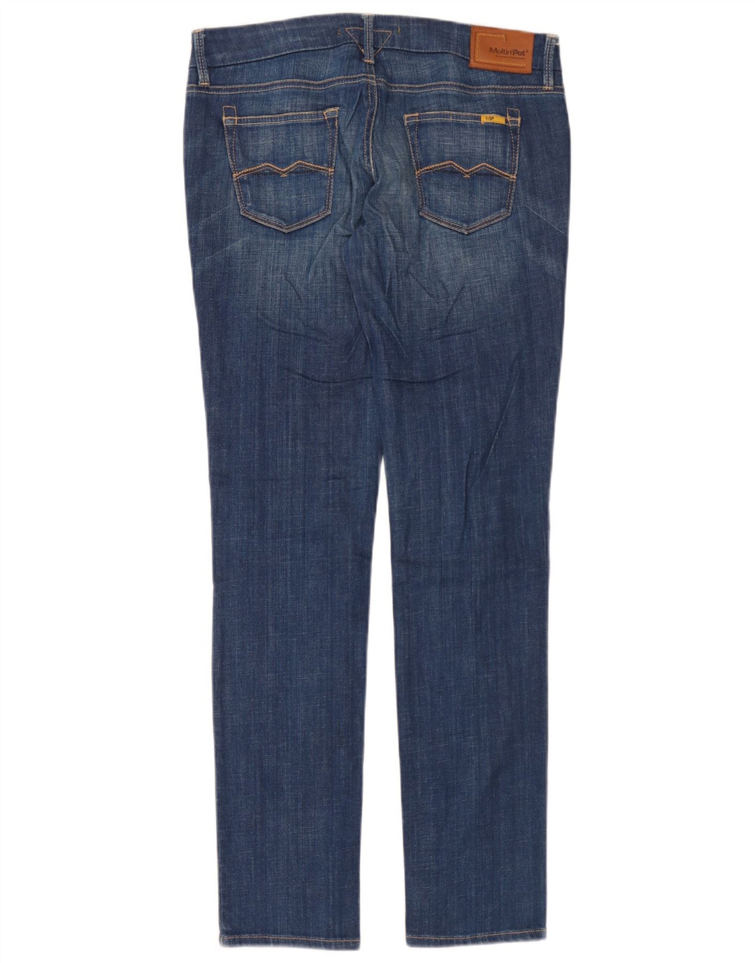 Meltin' Pot Womens Mika Slim Jeans W29 L32 Blue Cotton