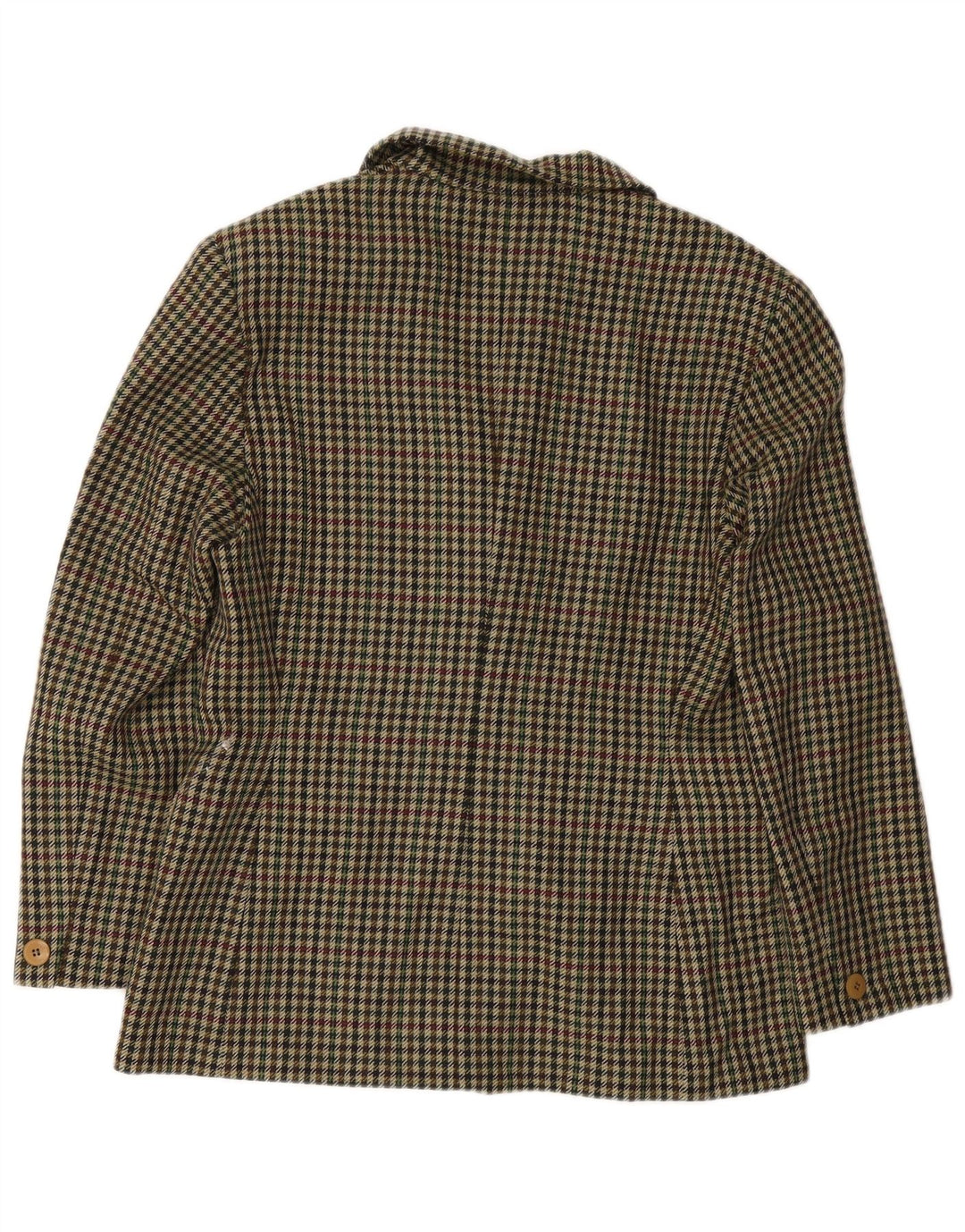 Max Mara Womens Weekend Blazer Jacket UK 16 Large Green Houndstooth