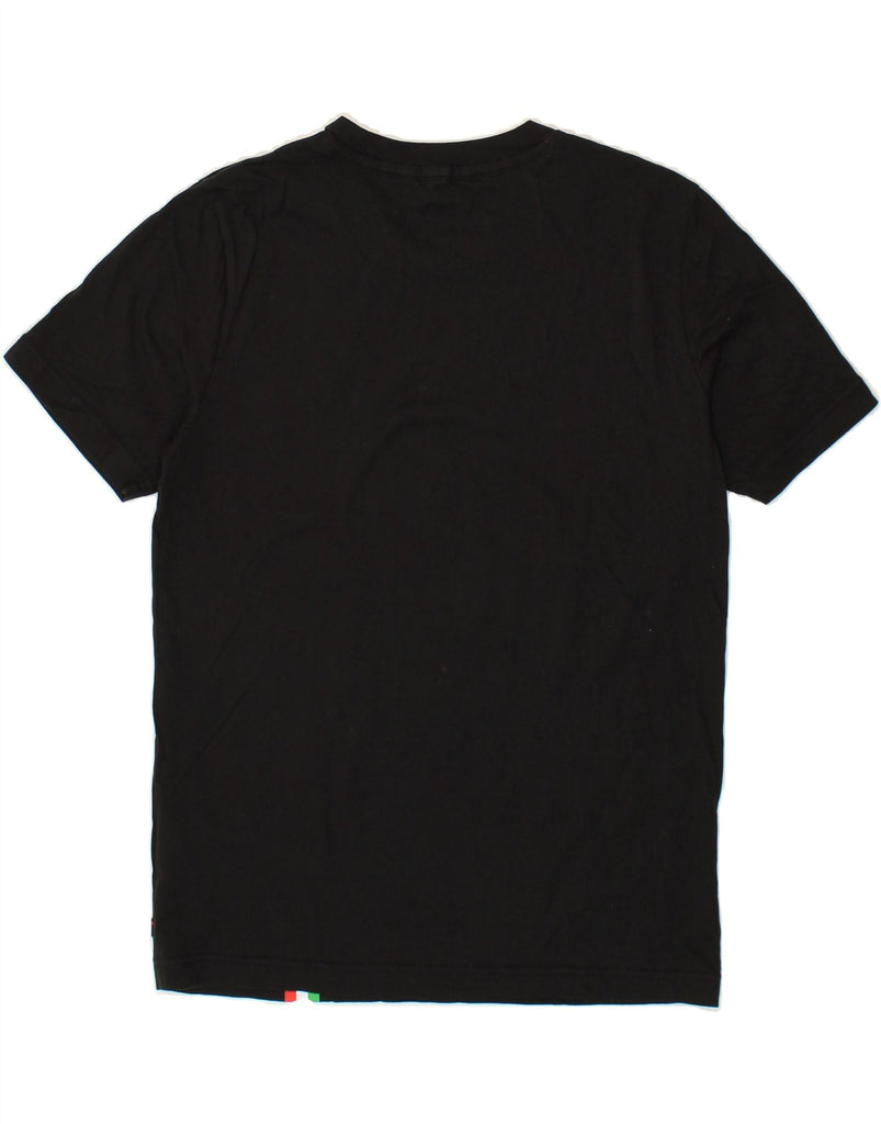 PUMA Mens Graphic T-Shirt Top Small Black Striped Cotton Vintage Puma and Second-Hand Puma from Messina Hembry 