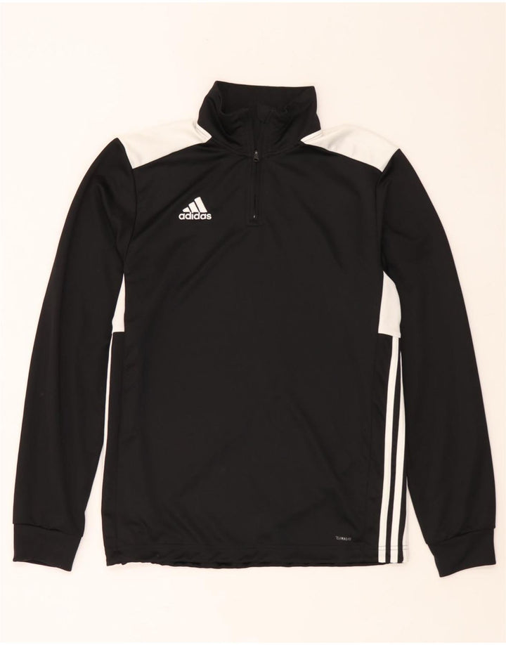 Adidas Mens Climalite Pullover Tracksuit Top Medium Black Colourblock
