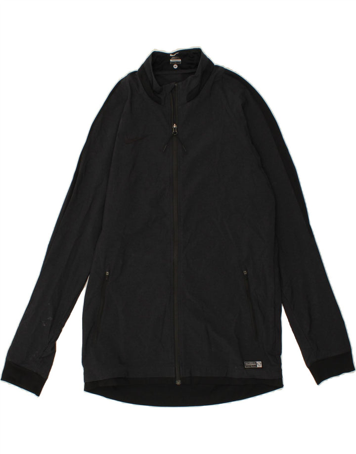 NIKE Womens Tracksuit Top Jacket UK 14 Medium Grey Colourblock Polyester Vintage Nike and Second-Hand Nike from Messina Hembry 