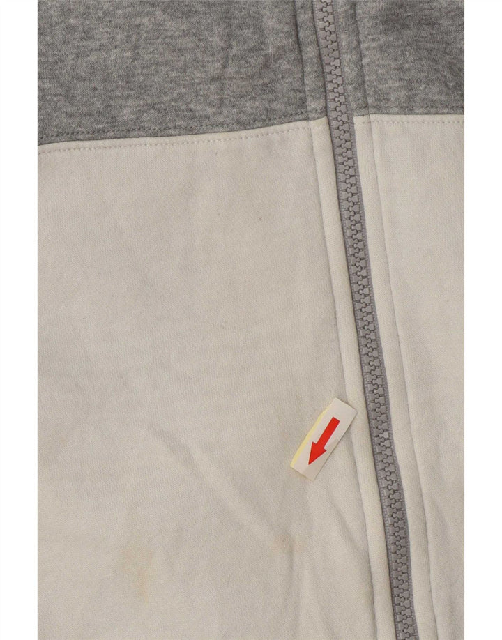 Nike Mens Tracksuit Top Jacket Medium Grey Colourblock Cotton