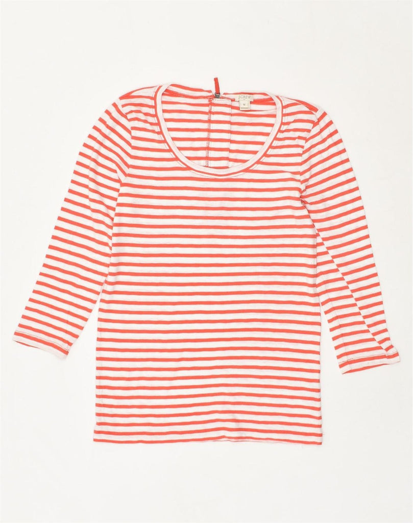 J. CREW Womens Top Long Sleeve UK 12 Medium Red Striped Cotton | Vintage J. Crew | Thrift | Second-Hand J. Crew | Used Clothing | Messina Hembry 