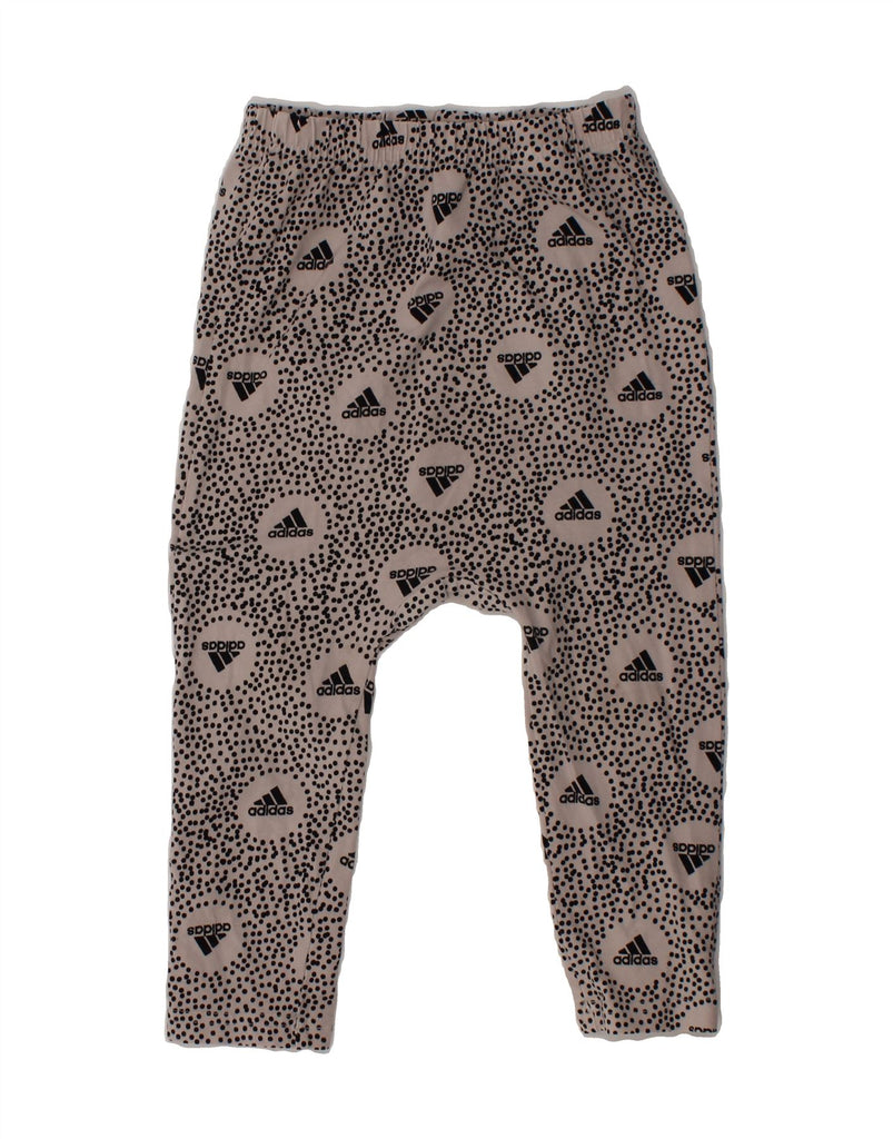 ADIDAS Girls Graphic Leggings 2-3 Years  Grey Spotted Cotton Vintage Adidas and Second-Hand Adidas from Messina Hembry 