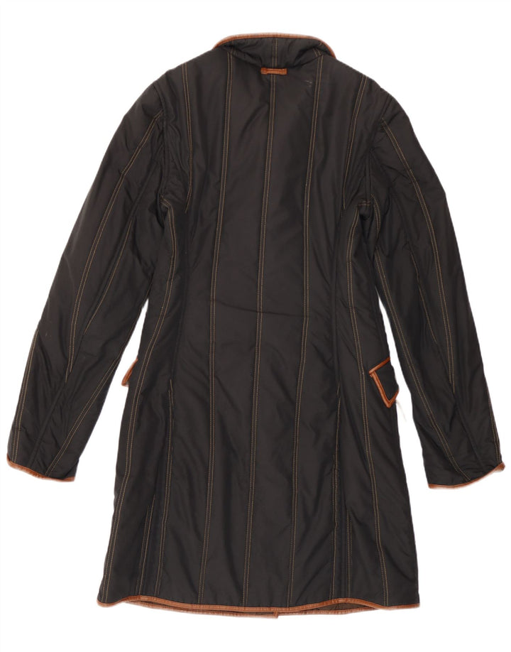 Fay Womens Padded Coat UK 10 Small Black Striped