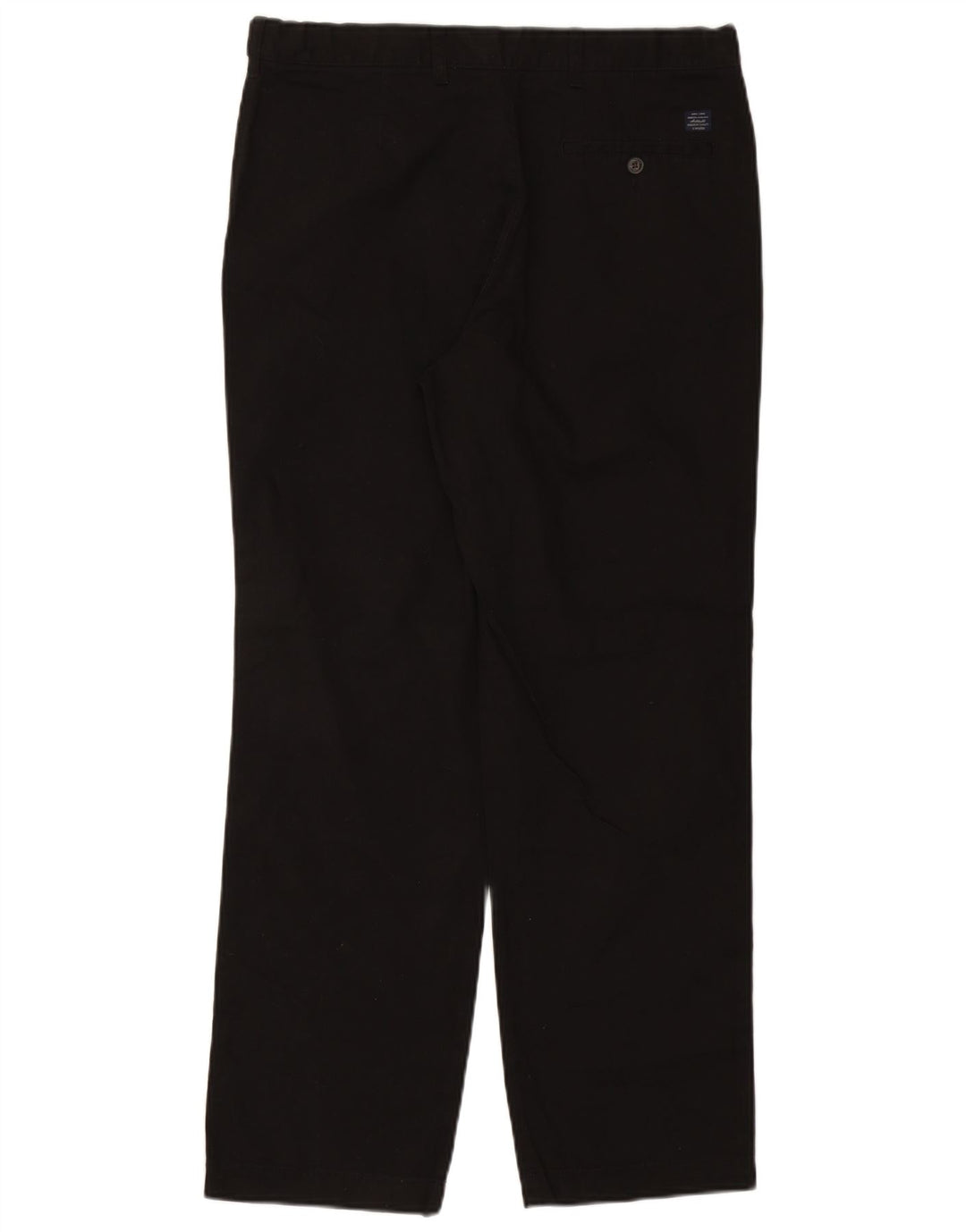 MARKS & SPENCER Mens Regular Fit Chino Trousers W36 L31 Black Cotton