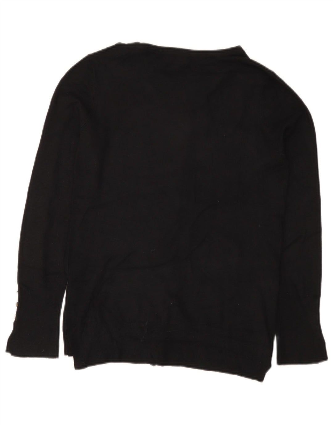 Zara Womens Cardigan Sweater UK 14 Large Black Viscose