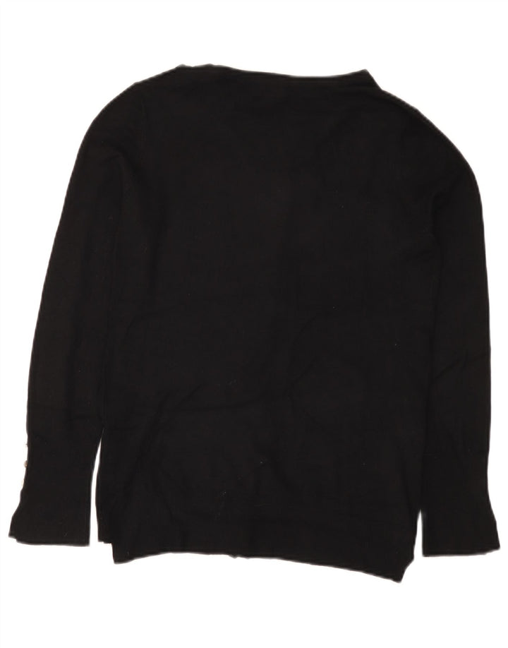 Zara Womens Cardigan Sweater UK 14 Large Black Viscose