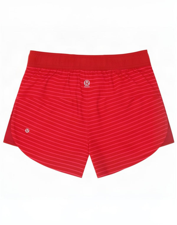 Lululemon Womens Sport Shorts US 6 Medium Pink Striped