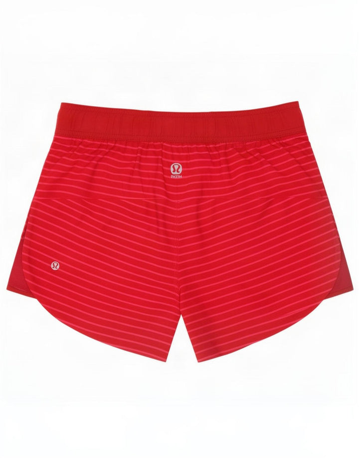 Lululemon Womens Sport Shorts US 6 Medium Pink Striped