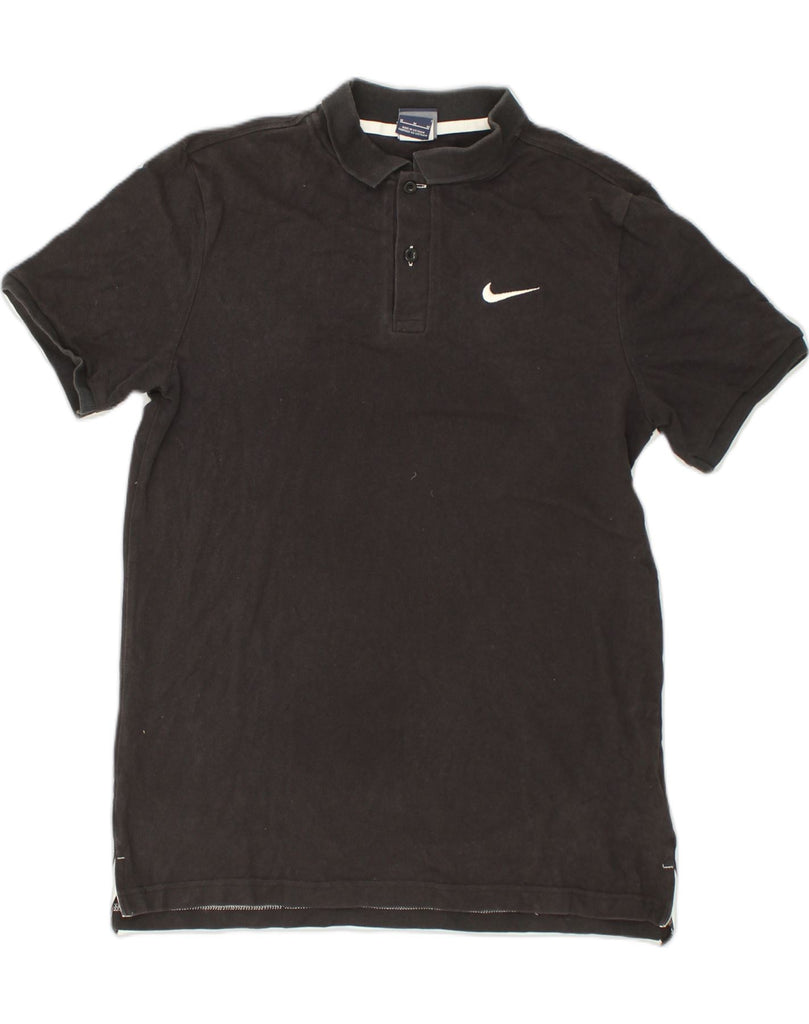 NIKE Mens Polo Shirt Medium Black Cotton | Vintage Nike | Thrift | Second-Hand Nike | Used Clothing | Messina Hembry 