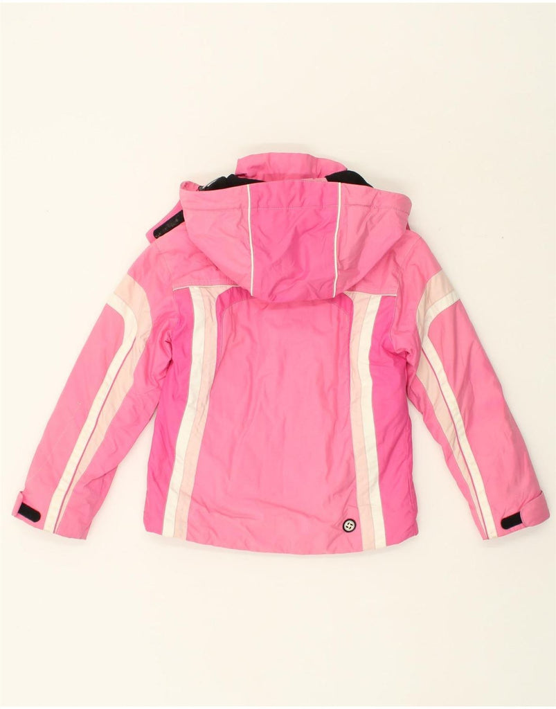 COLMAR Girls Hooded Windbreaker Jacket 7-8 Years Pink Colourblock | Vintage Colmar | Thrift | Second-Hand Colmar | Used Clothing | Messina Hembry 