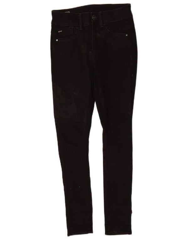G-Star Womens Lynn Skinny Jeans W27 L30 Black Polyester