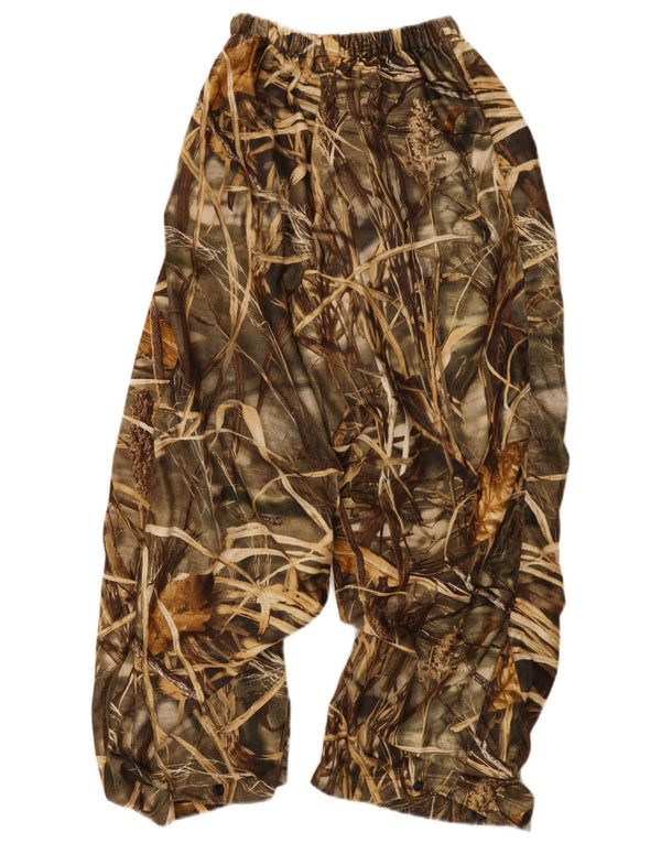 Vintage Girls Casual Trousers 11-12 Years Large W28 L27 Khaki Camouflage