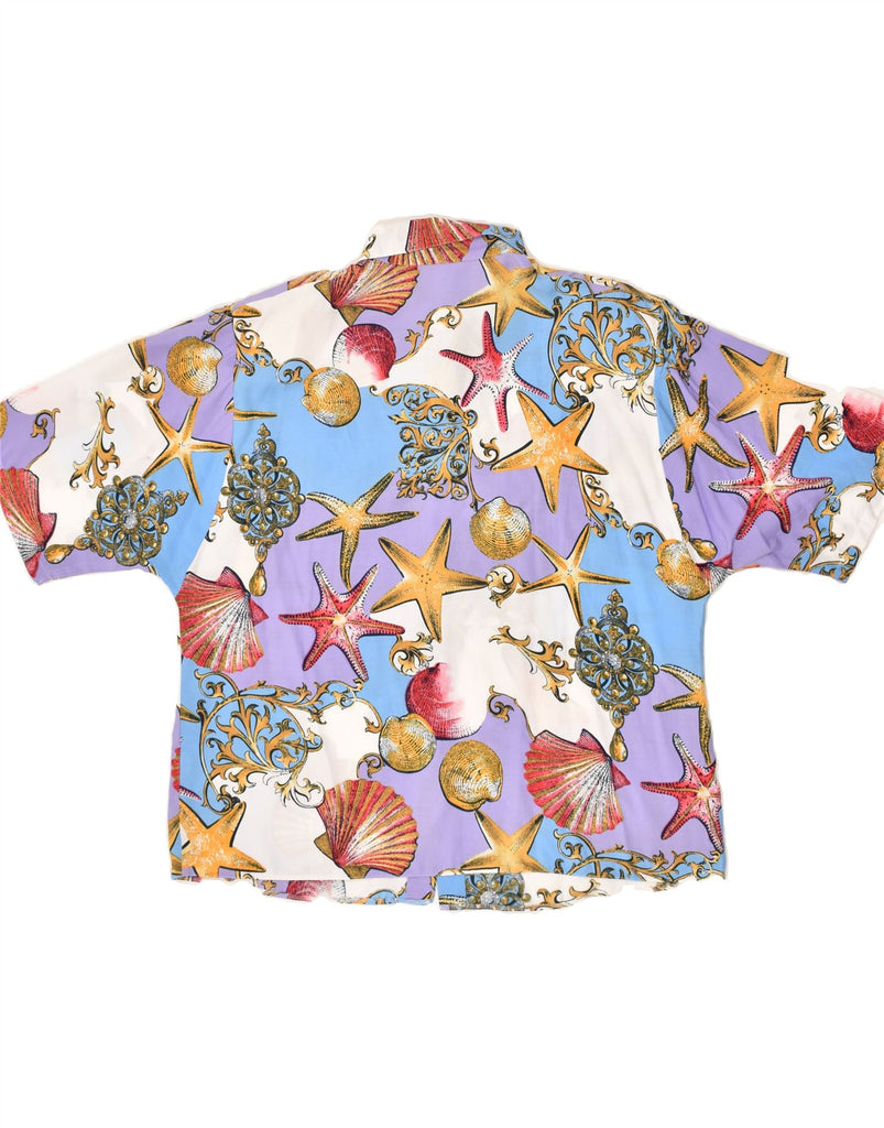 C&A Womens Canda Short Sleeve Shirt EU 48 2XL Multicoloured Geometric | Vintage C&A | Thrift | Second-Hand C&A | Used Clothing | Messina Hembry 